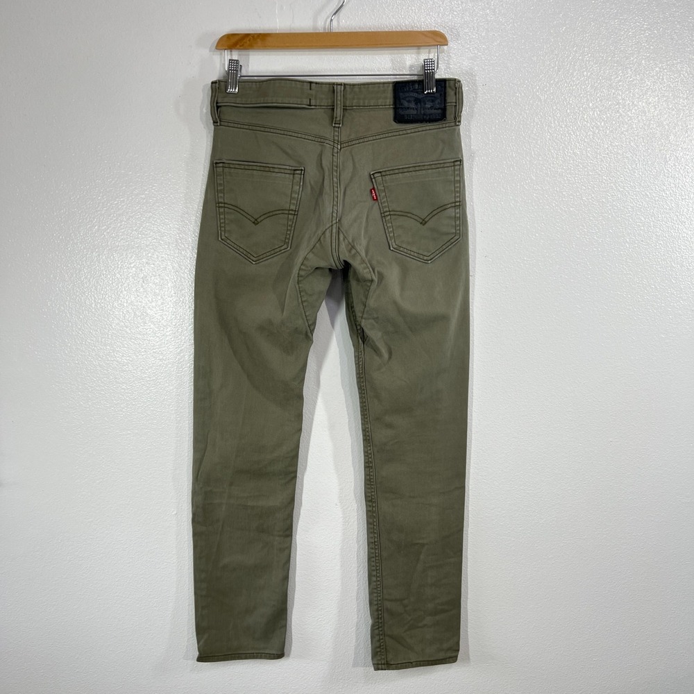 Levi's 511 Commuter Series Slim Fit Jeans Mens 30x32 Olive Green Khaki Stretch - Picture 3 of 12